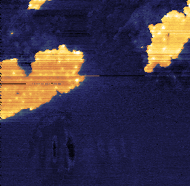 PiFM image highlighting asphaltenes at PiFM at 1469 cm−1